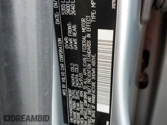 ✅ 2011 Volvo XC60 3.2L • VIN: YV4940DZ8B2216087 • Лот: 60812625. Опубликован ранее на Copart с пробегом 141 418 миль. Бесплатный доступ к архиву аукционных продаж из США и подробный отчёт об истории автомобиля на DreamBid. Изображение 13.