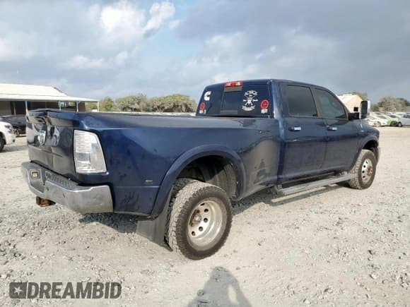 ✅ 2013 Ram 3500 Laramie • VIN: 3C63RRJL8DG591834 • Lot: 92694605. Listed on Copart with 280,982 mi. Free auction sales archive from the USA and detailed vehicle history report at DreamBid. Image 3.