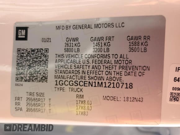 ✅ 2021 Chevrolet Colorado 2WD LT • VIN: 1GCGSCEN1M1210718 • Lot: 68959315. Wystawiony na Copart z przebiegiem 75 266 mil. Bezpłatny archiwum sprzedaży aukcyjnych z USA i szczegółowy raport historii pojazdu na DreamBid. Zdjęcie 13.