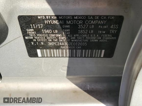 ✅ 2018 Hyundai Accent SE • VIN: 3KPC24A30JE012035 • Lot: 91490855. Wystawiony na Copart z przebiegiem 95 045 mil. Bezpłatny archiwum sprzedaży aukcyjnych z USA i szczegółowy raport historii pojazdu na DreamBid. Zdjęcie 12.