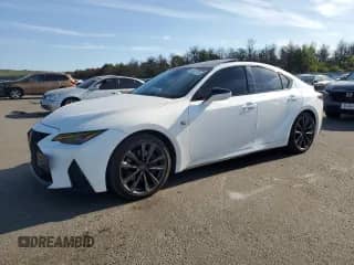 2023 Lexus IS 350 F Sport with VIN JTHGZ1E21P5029166, listed as a Copart auction lot 65525715 with 30,702 mi miles and Salvage title. Bid and sale history available at DreamBid. Image 1.