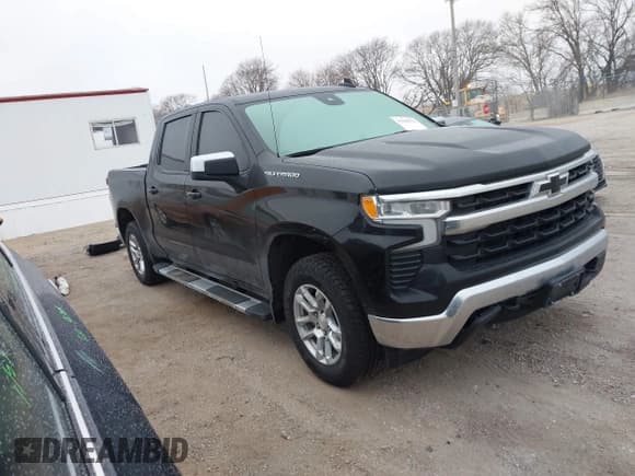 ✅ 2023 Chevrolet Silverado 1500 LT • VIN: 1GCUDDED9PZ295954 • Lot: 41508322. Listed on IAAI with 34,729 mi. Free auction sales archive from the USA and detailed vehicle history report at DreamBid. Image 1.