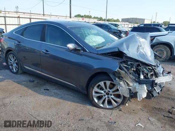 ✅ 2013 Hyundai Azera • VIN: KMHFG4JG3DA323902 • Lot: 43229686. Listed on IAAI with 128,845 mi. Free auction sales archive from the USA and detailed vehicle history report at DreamBid. Image 1.