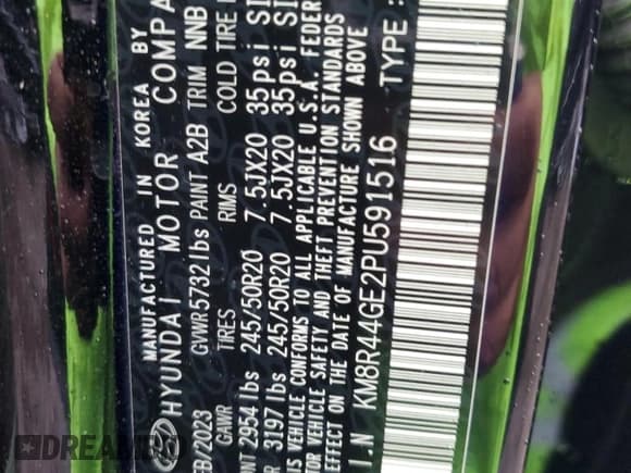 ✅ 2023 Hyundai Palisade SEL • VIN: KM8R44GE2PU591516 • Лот: 60602904. Опубликован ранее на Copart с пробегом Не указан. Бесплатный доступ к архиву аукционных продаж из США и подробный отчёт об истории автомобиля на DreamBid. Изображение 14.