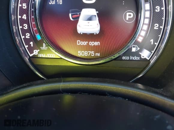 ✅ 2015 FIAT 500 Abarth • VIN: 3C3CFFFH4FT501047 • Lot: 42524666. Listed on IAAI with 50,875 mi. Free auction sales archive from the USA and detailed vehicle history report at DreamBid. Image 16.