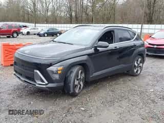 2024 Hyundai Kona Limited with VIN KM8HE3A30RU094669, listed as a IAAI auction lot 41260368 with 23,339 mi miles and . Bid and sale history available at DreamBid. Image 2.