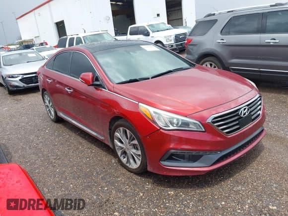 ✅ 2015 Hyundai Sonata Limited • VIN: 5NPE34AB6FH127447 • Лот: 42482272. Опубликован ранее на IAAI с пробегом Не указан. Бесплатный доступ к архиву аукционных продаж из США и подробный отчёт об истории автомобиля на DreamBid. Изображение 1.
