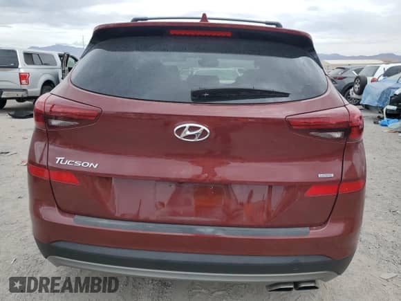 2020 Hyundai Tucson Ultimate with VIN KM8J3CAL8LU268552, listed as a Copart auction lot 70575205 with 31,265 mi miles and Salvage title. Bid and sale history available at DreamBid. Image 6.
