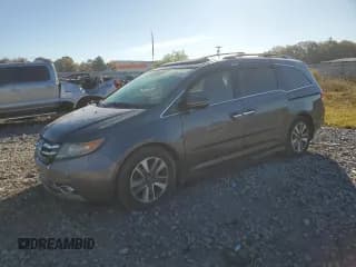 ✅ 2014 Honda Odyssey Touring • VIN: 5FNRL5H91EB049697 • Лот: 92010345. Опубликован ранее на Copart с пробегом 138 921 миль. Бесплатный доступ к архиву аукционных продаж из США и подробный отчёт об истории автомобиля на DreamBid. Изображение 1.