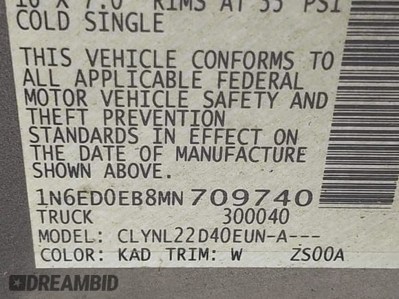 ✅ 2021 Nissan Frontier SV • VIN: 1N6ED0EB8MN709740 • Лот: 42634683. Опубликован ранее на IAAI с пробегом 53 479 миль. Бесплатный доступ к архиву аукционных продаж из США и подробный отчёт об истории автомобиля на DreamBid. Изображение 9.