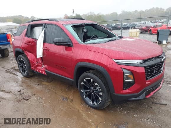 ✅ 2025 Chevrolet Equinox FWD RS • VIN: 3GNAXLEG1SL289863 • Lot: 43559819. Listed on IAAI with 4,670 mi. Free auction sales archive from the USA and detailed vehicle history report at DreamBid. Image 1.