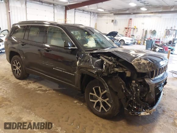 ✅ 2024 Jeep Grand Cherokee Limited • VIN: 1C4RJKBG7R8570795 • Lot: 43644479. Wystawiony na IAAI z przebiegiem 16 742 mil. Bezpłatny archiwum sprzedaży aukcyjnych z USA i szczegółowy raport historii pojazdu na DreamBid. Zdjęcie 1.