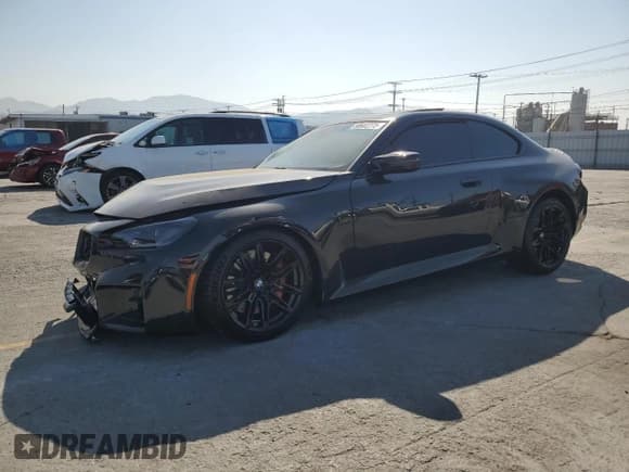 ✅ 2025 BMW M2 • VIN: 3MF23DM08S8F22947 • Lot: 58602975. Listed on Copart with 1,605 mi. Free auction sales archive from the USA and detailed vehicle history report at DreamBid. Image 1.