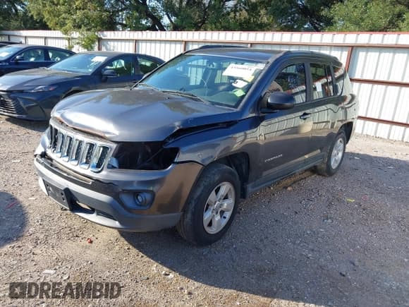 ✅ 2016 Jeep Compass Sport • VIN: 1C4NJCBA3GD642872 • Lot: 43560054. Listed on IAAI with 109,592 mi. Free auction sales archive from the USA and detailed vehicle history report at DreamBid. Image 2.