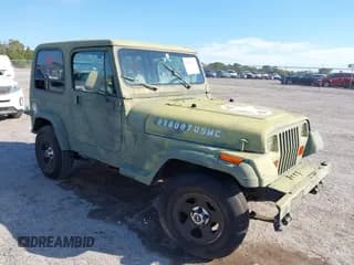 ✅ 1995 Jeep Wrangler S • VIN: 1J4FY19P6SP319836 • Lot: 43628237. Listed on IAAI with 116,400 mi. Free auction sales archive from the USA and detailed vehicle history report at DreamBid. Image 1.