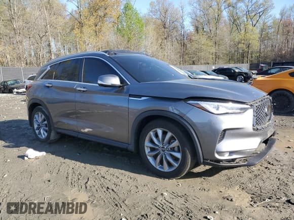 ✅ 2021 Infiniti QX50 Essential • VIN: 3PCAJ5CB8MF103010 • Lot: 52017245. Wystawiony na Copart z przebiegiem 49 726 mil. Bezpłatny archiwum sprzedaży aukcyjnych z USA i szczegółowy raport historii pojazdu na DreamBid. Zdjęcie 4.