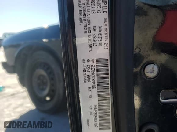 ✅ 2012 Dodge Challenger SXT • VIN: 2C3CDYAG6CH214216 • Lot: 86134984. Wystawiony na Copart z przebiegiem Nie podano. Bezpłatny archiwum sprzedaży aukcyjnych z USA i szczegółowy raport historii pojazdu na DreamBid. Zdjęcie 12.