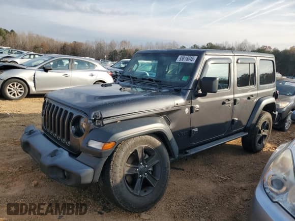 ✅ 2020 Jeep Wrangler Unlimited Sport Altitude • VIN: 1C4HJXDN7LW154253 • Lot: 93816045. Listed on Copart with 72,789 mi. Free auction sales archive from the USA and detailed vehicle history report at DreamBid. Image 1.