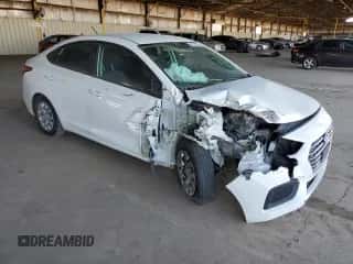 2022 Hyundai Accent SEL z VIN 3KPC24A64NE174623, wystawiony jako Copart lot #52722574 z przebiegiem 18 123 mil mil oraz Szkoda całkowita • Salvage title. Historia ofert i sprzedaży dostępna na DreamBid. Obrazek 4.