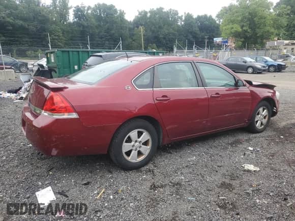 2008 Chevrolet Impala LT с VIN 2G1WT58NX81314617, выставлен на аукционе Copart как лот 69548395 с пробегом 105 204 миль миль и Списание • Salvage title. История ставок и продаж доступна на DreamBid. Изображение 3.