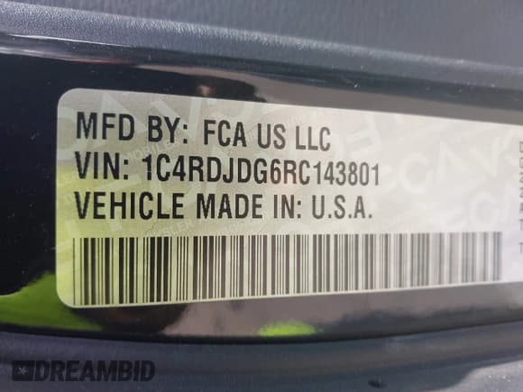 ✅ 2024 Dodge Durango GT Plus • VIN: 1C4RDJDG6RC143801 • Lot: 43186149. Listed on IAAI with 42,637 mi. Free auction sales archive from the USA and detailed vehicle history report at DreamBid. Image 9.