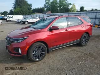 ✅ 2024 Chevrolet Equinox RS • VIN: 3GNAXWEG3RS202028 • Lot: 63043565. Listed on Copart with 14,432 mi. Free auction sales archive from the USA and detailed vehicle history report at DreamBid. Image 1.