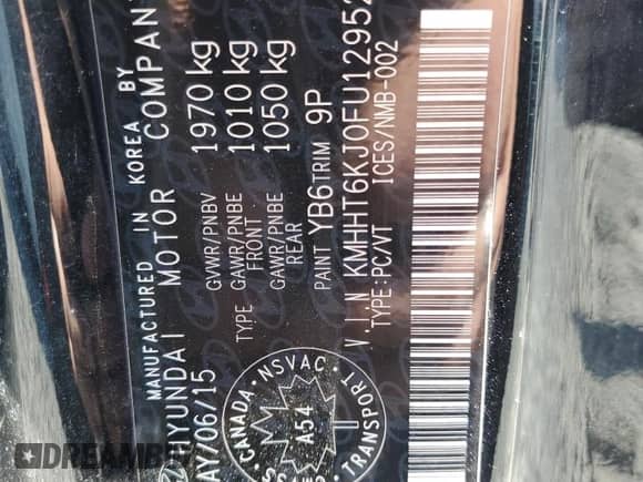 2015 Hyundai Genesis Coupe 3.8L Base с VIN KMHHT6KJ0FU129520, выставлен на аукционе Copart как лот 88446245 с пробегом 101 475 миль миль и Списание • Salvage title. История ставок и продаж доступна на DreamBid. Изображение 13.