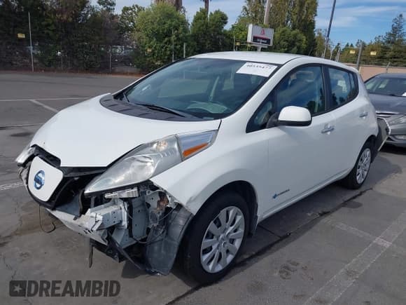 ✅ 2015 Nissan LEAF SL • VIN: 1N4AZ0CP9FC304850 • Lot: 40535477. Listed on IAAI with 15,919 mi. Free auction sales archive from the USA and detailed vehicle history report at DreamBid. Image 2.