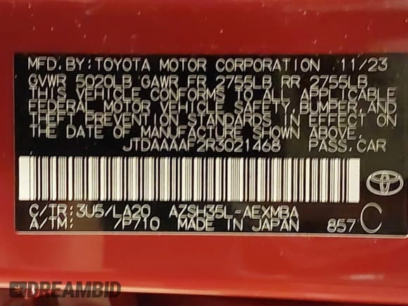 ✅ 2024 Toyota Crown XLE • VIN: JTDAAAAF2R3021468 • Lot: 41622159. Wystawiony na IAAI z przebiegiem 6 120 mil. Bezpłatny archiwum sprzedaży aukcyjnych z USA i szczegółowy raport historii pojazdu na DreamBid. Zdjęcie 9.