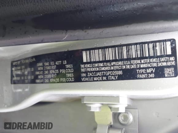 ✅ 2016 Jeep Renegade Latitude • VIN: ZACCJABT7GPD26986 • Lot: 43526612. Wystawiony na IAAI z przebiegiem 200 128 mil. Bezpłatny archiwum sprzedaży aukcyjnych z USA i szczegółowy raport historii pojazdu na DreamBid. Zdjęcie 9.