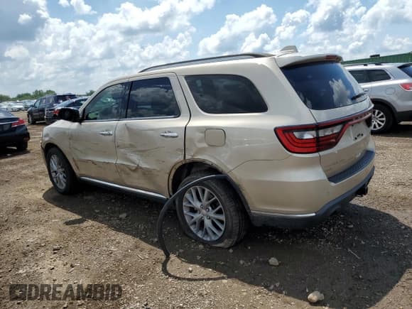 ✅ 2014 Dodge Durango Citadel • VIN: 1C4SDJET1EC972959 • Lot: 63964855. Listed on Copart with 105,403 mi. Free auction sales archive from the USA and detailed vehicle history report at DreamBid. Image 2.