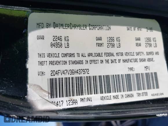 2006 Dodge Magnum с VIN 2D4FV47V36H437972, выставлен на аукционе IAAI как лот 41839408 с пробегом 249 631 миль миль и . История ставок и продаж доступна на DreamBid. Изображение 9.