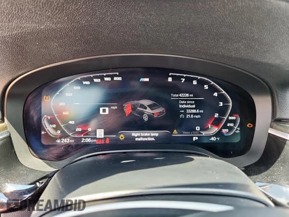 ✅ 2021 BMW 5 Series 540i • VIN: WBA53BJ05MCF53805 • Lot: 67996715. Listed on Copart with 42,226 mi. Free auction sales archive from the USA and detailed vehicle history report at DreamBid. Image 9.