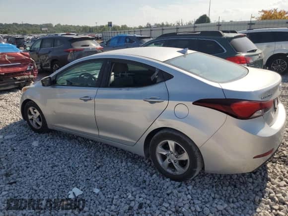 2015 Hyundai Elantra SE with VIN 5NPDH4AE8FH550439, listed as a Copart auction lot 81302595 with 123,734 mi miles and Salvage title. Bid and sale history available at DreamBid. Image 2.
