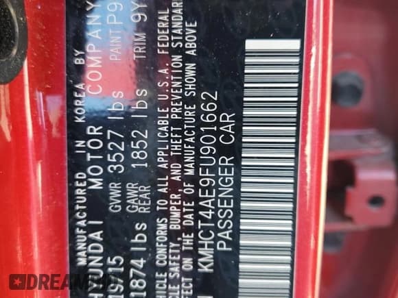 ✅ 2015 Hyundai Accent GLS • VIN: KMHCT4AE9FU901662 • Лот: 76359164. Опубликован ранее на Copart с пробегом 41 246 миль. Бесплатный доступ к архиву аукционных продаж из США и подробный отчёт об истории автомобиля на DreamBid. Изображение 12.