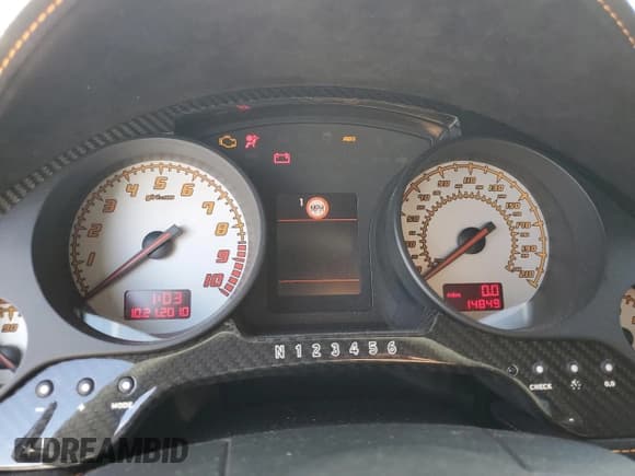 ✅ 2013 Lamborghini Gallardo • VIN: ZHWGU8AJ7DLA12671 • Lot: 75721804. Listed on Copart with 14,849 mi. Free auction sales archive from the USA and detailed vehicle history report at DreamBid. Image 9.