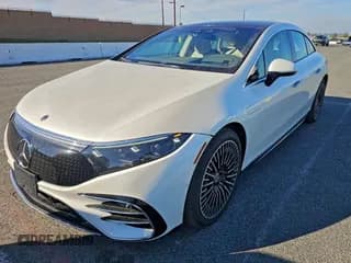 ✅ 2022 Mercedes-Benz EQS 580 • VIN: W1KCG4EB5NA011755 • Лот: 95936405. Опубликован ранее на Copart с пробегом 51 645 миль. Бесплатный доступ к архиву аукционных продаж из США и подробный отчёт об истории автомобиля на DreamBid. Изображение 1.