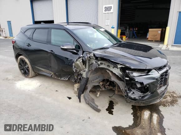 2020 Chevrolet Blazer RS z VIN 3GNKBKRS2LS727163, wystawiony jako Copart lot #43857363 z przebiegiem 21 982 mil mil oraz . Historia ofert i sprzedaży dostępna na DreamBid. Obrazek 4.