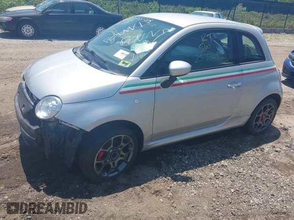 ✅ 2014 FIAT 500 Sport • VIN: 3C3CFFBR0ET164874 • Lot: 42553281. Listed on IAAI with Not provided. Free auction sales archive from the USA and detailed vehicle history report at DreamBid. Image 2.