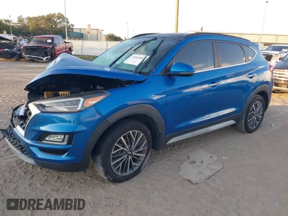 2020 Hyundai Tucson SEL with VIN KM8J33ALXLU103344, listed as a IAAI auction lot 43014802 with 53,605 mi miles and . Bid and sale history available at DreamBid. Image 18.