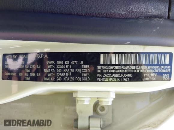 ✅ 2018 Jeep Renegade Latitude • VIN: ZACCJABBXJPJ04406 • Lot: 43107906. Wystawiony na IAAI z przebiegiem 116 447 mil. Bezpłatny archiwum sprzedaży aukcyjnych z USA i szczegółowy raport historii pojazdu na DreamBid. Zdjęcie 9.