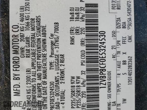 ✅ 2014 Ford Mustang GT • VIN: 1ZVBP8CF0E5324530 • Lot: 71707745. Listed on Copart with 103,810 mi. Free auction sales archive from the USA and detailed vehicle history report at DreamBid. Image 13.