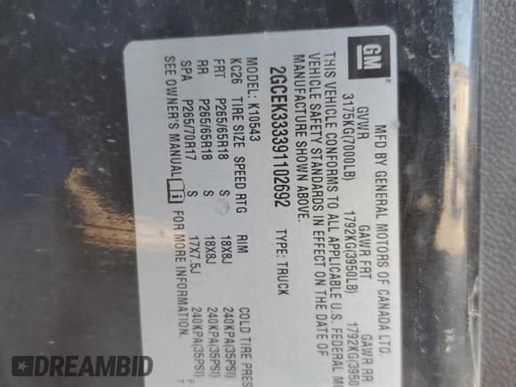 ✅ 2009 Chevrolet Silverado 1500 • VIN: 2GCEK333391102692 • Лот: 78617384. Опубликован ранее на Copart с пробегом 188 620 миль. Бесплатный доступ к архиву аукционных продаж из США и подробный отчёт об истории автомобиля на DreamBid. Изображение 12.