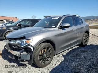 ✅ 2018 Alfa Romeo Stelvio Ti Sport • VIN: ZASFAKNN9J7B63317 • Lot: 90549245. Listed on Copart with 57,800 mi. Free auction sales archive from the USA and detailed vehicle history report at DreamBid. Image 1.