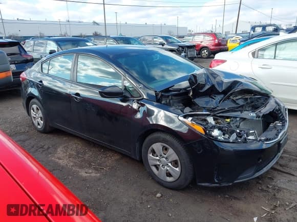 ✅ 2017 Kia Forte LX • VIN: 3KPFK4A73HE127268 • Lot: 43746866. Listed on IAAI with 73,572 mi. Free auction sales archive from the USA and detailed vehicle history report at DreamBid. Image 1.