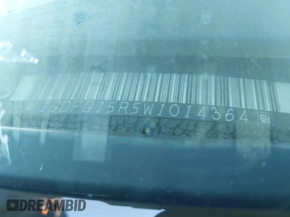 ✅ 1998 GMC Savana Cargo YF7 • VIN: 1GDFG15R5W1014364 • Лот: 41578281. Опубликован ранее на IAAI с пробегом 168 915 миль. Бесплатный доступ к архиву аукционных продаж из США и подробный отчёт об истории автомобиля на DreamBid. Изображение 9.