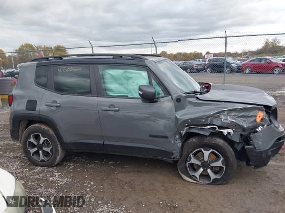 ✅ 2021 Jeep Renegade Trailhawk • VIN: ZACNJDC1XMPM24409 • Lot: 43500622. Listed on IAAI with 37,090 mi. Free auction sales archive from the USA and detailed vehicle history report at DreamBid. Image 14.