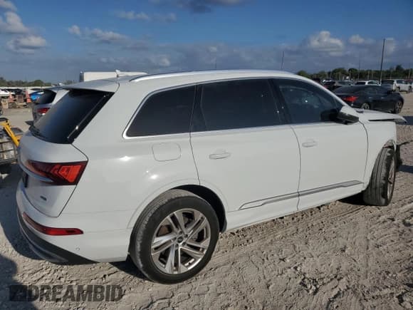 ✅ 2021 Audi Q7 Premium • VIN: WA1AXAF75MD029867 • Lot: 54428985. Listed on Copart with 21,832 mi. Free auction sales archive from the USA and detailed vehicle history report at DreamBid. Image 3.