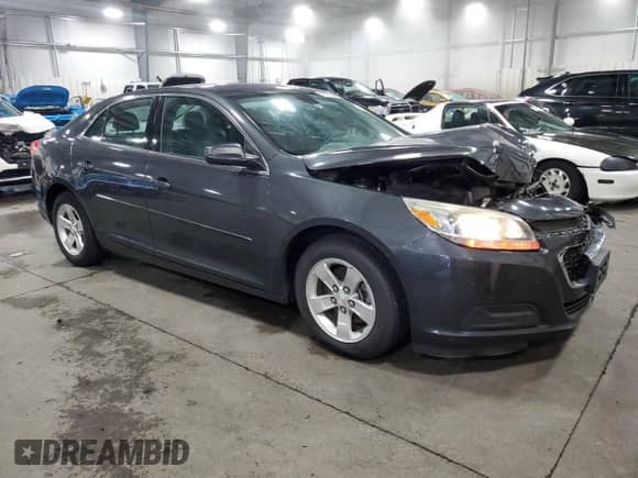2015 Chevrolet Malibu LS with VIN 1G11B5SL1FF149678, listed as a Copart auction lot 80107565 with 106,212 mi miles and Salvage title. Bid and sale history available at DreamBid. Image 4.
