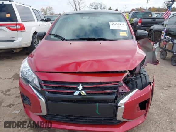 ✅ 2024 Mitsubishi Mirage Black Edition • VIN: ML32AWHJ7RH004375 • Lot: 43693329. Listed on IAAI with 33,725 mi. Free auction sales archive from the USA and detailed vehicle history report at DreamBid. Image 12.
